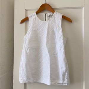 Madewell linen embroidered top